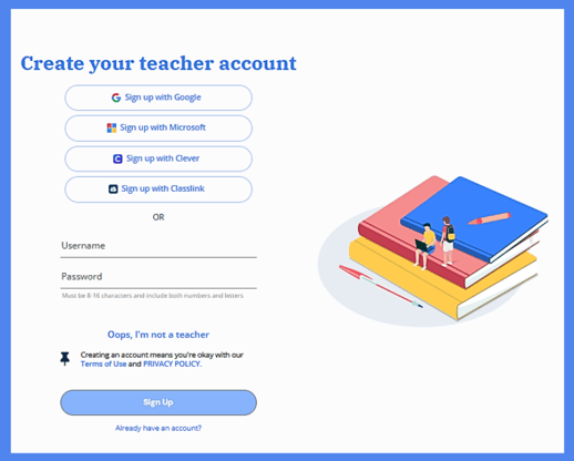 teacher account