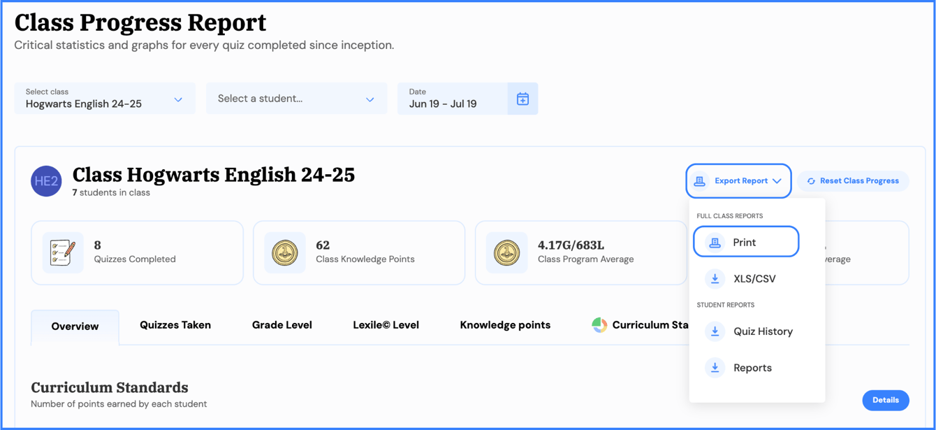 How to View Student Progress