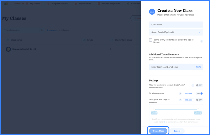 create class