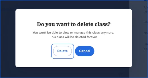 delete to confirm