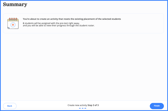 reset progress warning