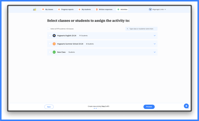 select classes