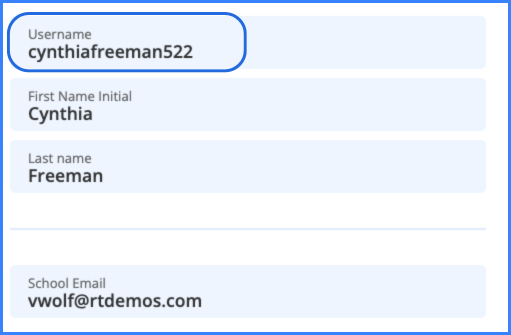 username